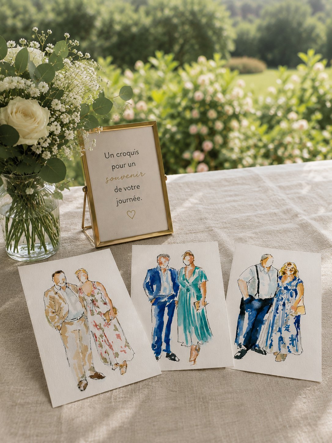 Bar à croquis pour vos invités